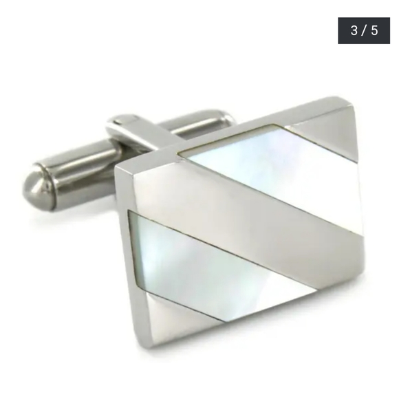 Mother of Pearl Cuff Links - Picture 2 of 8